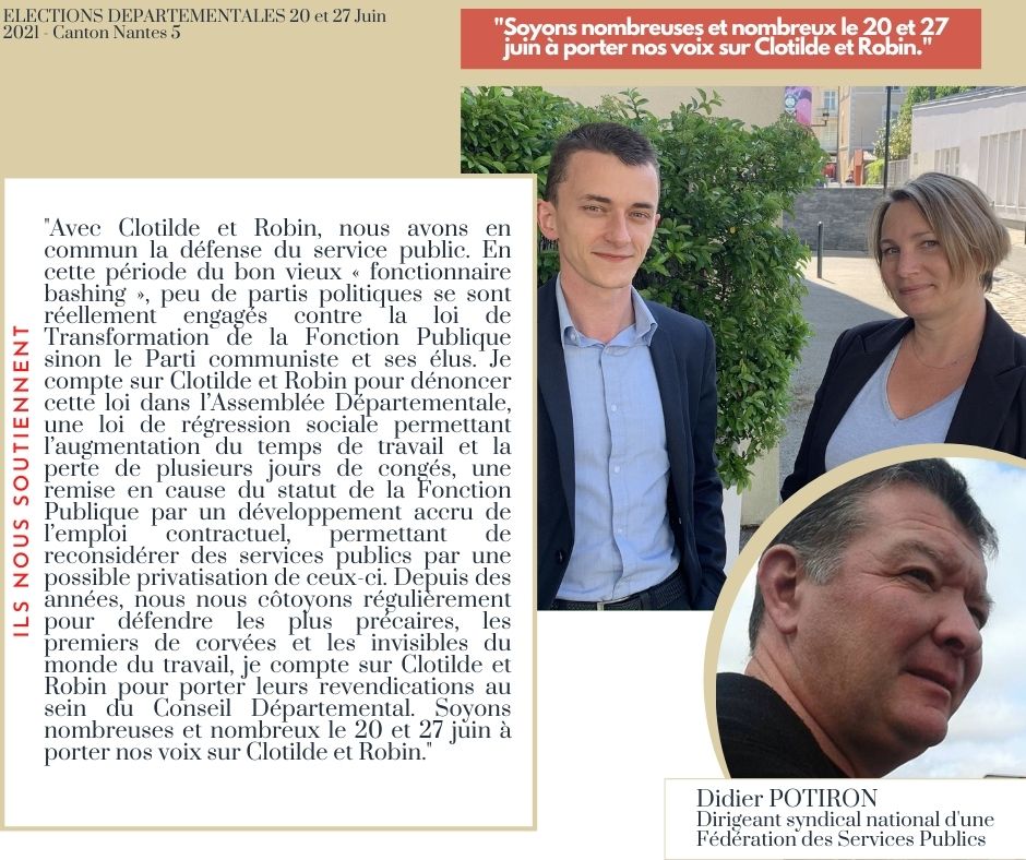 Didier Potiron nous soutient